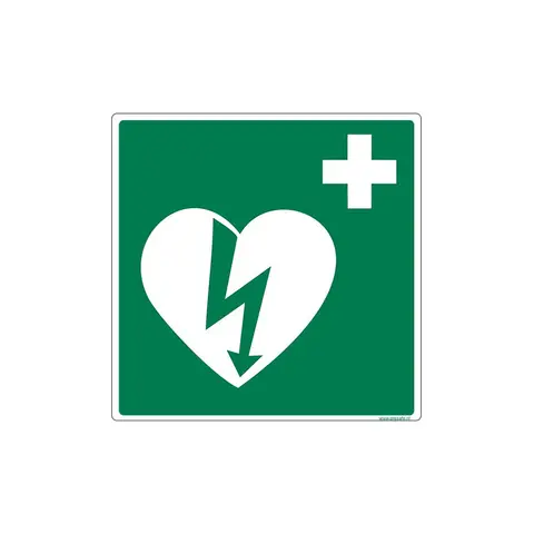 AED Sticker - Duidelijke Aanduiding van Levensreddende Apparatuur