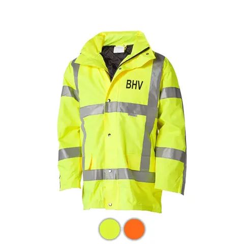 BHV Parka met uitneembare voering, bedrukt - Veiligheid en Zichtbaarheid
