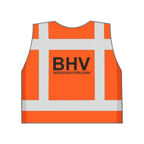 BHV Veiligheidshesje Oranje - Maximale Zichtbaarheid