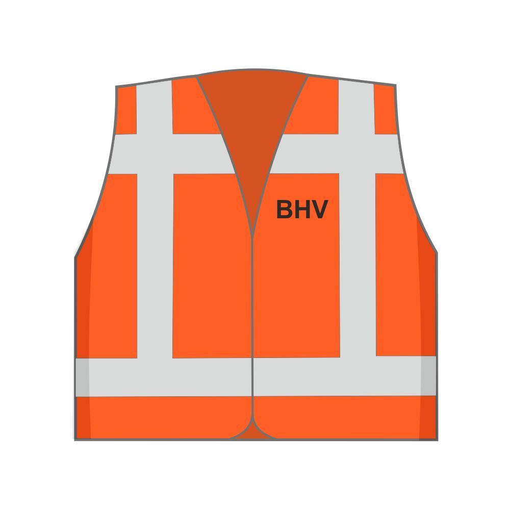 BHV Veiligheidshesje Oranje - Maximale Zichtbaarheid 2
