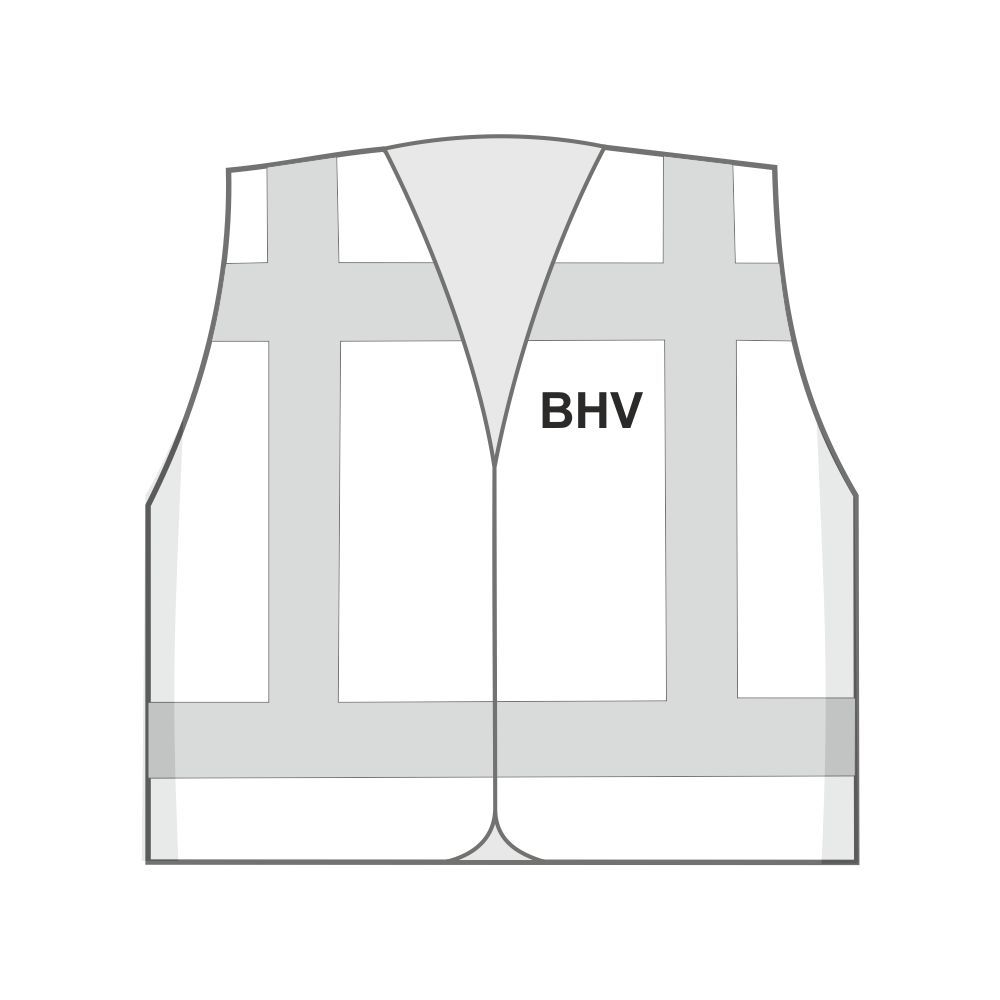 BHV Veiligheidshesje Wit - Zorg voor Maximale Zichtbaarheid 2