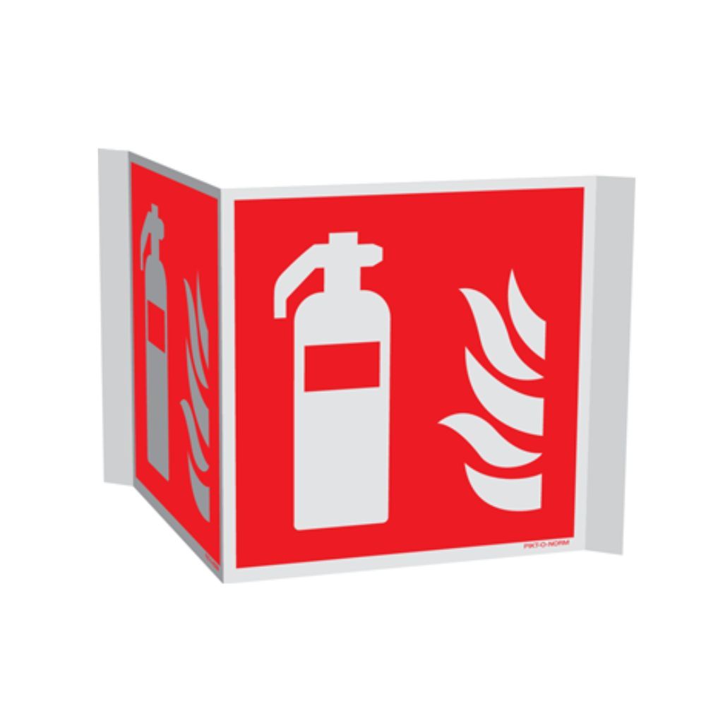 Panoramisch Brandblusser Bord Vlam NEN-EN-ISO 7010 PVC 2