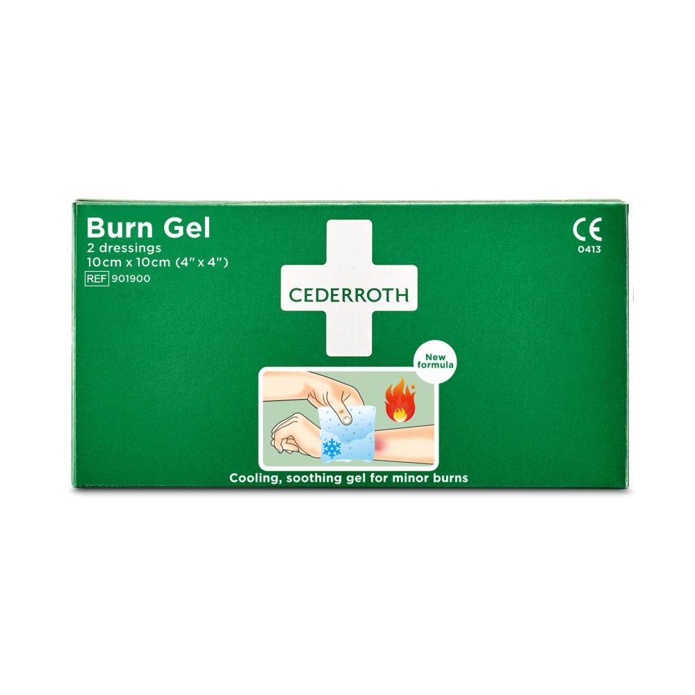 Cederroth Burn Gel Kompressen 10 x 10cm - Snelle Pijnverlichting bij Verbranding
