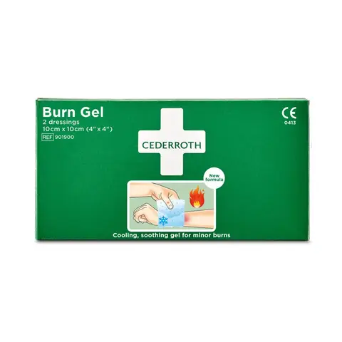 Cederroth Burn Gel Kompressen 10 x 10cm - Snelle Pijnverlichting bij Verbranding