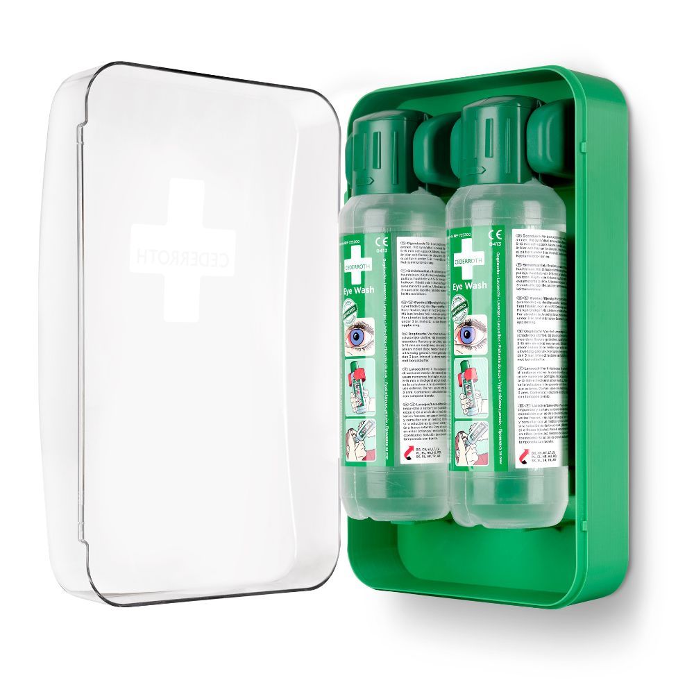 Cederroth Eye Wash Cabinet met 2 x 500 ml Oogdouche - Snelle Noodhulp 3