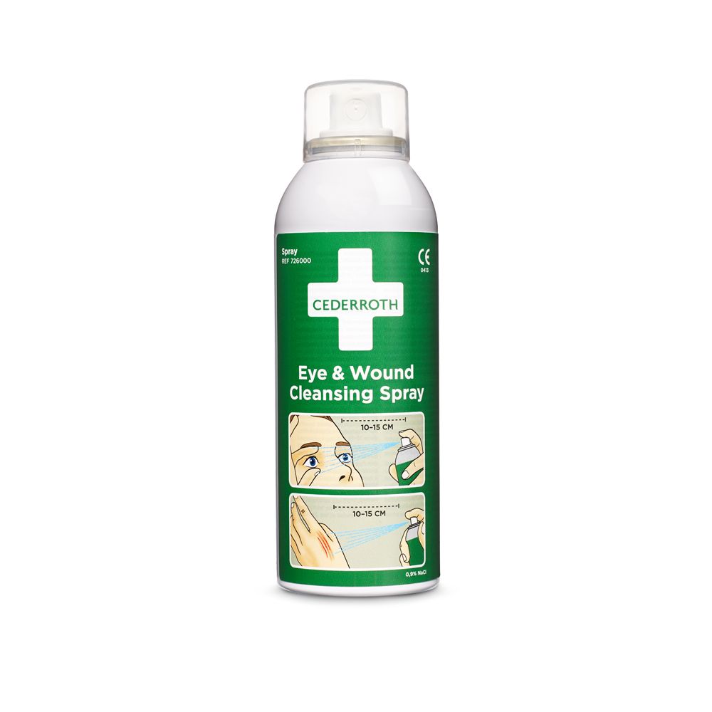 Cederroth Wound & Eye Cleansing Spray 150 ml - Essentiële Oog- en Wondspoeling