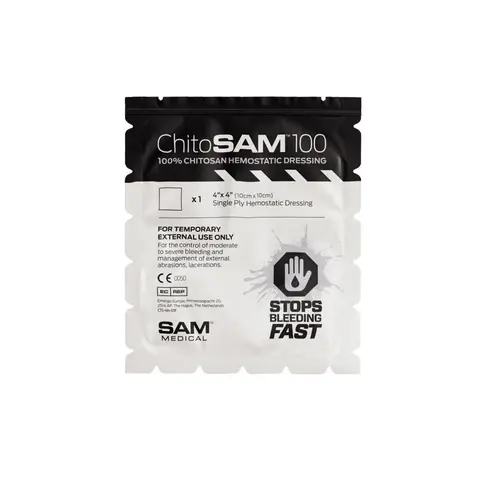 Chito-SAM Patch - Hemostatisch Gaas voor Levensbedreigende Bloedingen