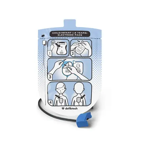 Defibtech AED-elektroden voor kinderen (DDP-200P) – Veilige reanimatie voor jonge patiënten