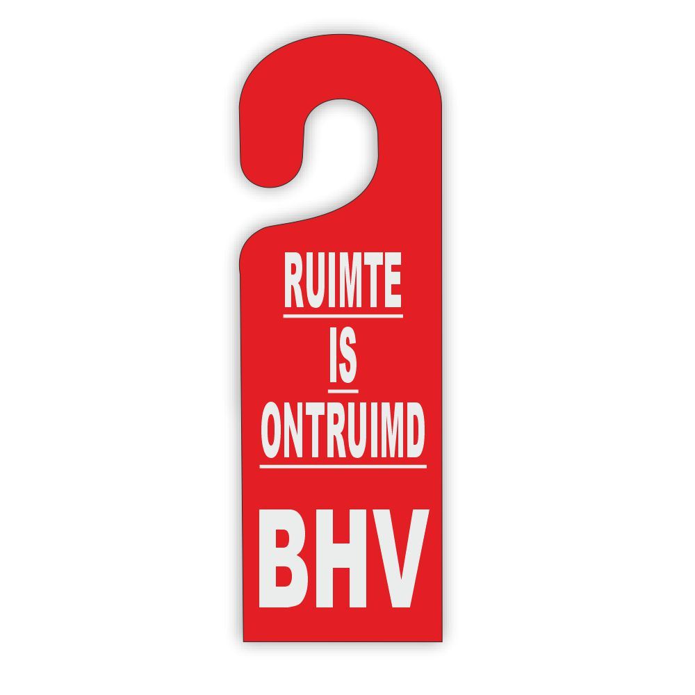 BHV Deurhangers ONTRUIMD 10 stuks