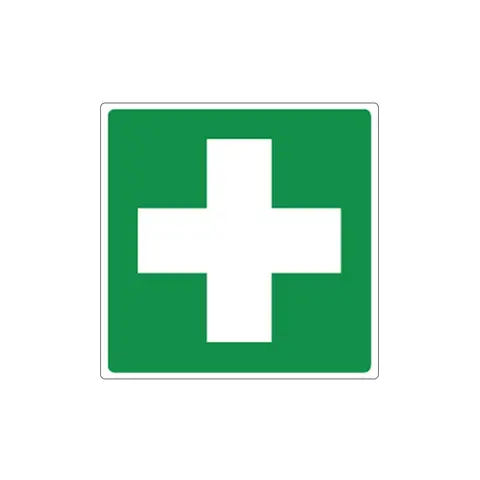 EHBO Sticker Internationaal Pictogram - Weerbestendig Vinyl