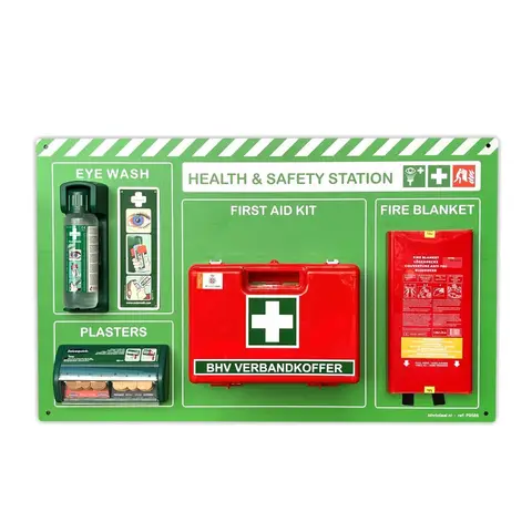 Health & Safety Station - Professioneel EHBO Wandpaneel