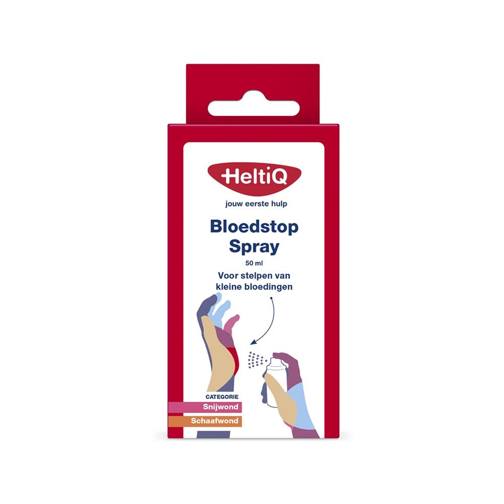 HeltiQ Bloedstop Spray 50ml - Snelle Wondverzorging