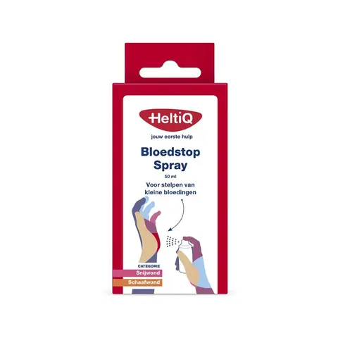 HeltiQ Bloedstop Spray 50ml - Snelle Wondverzorging