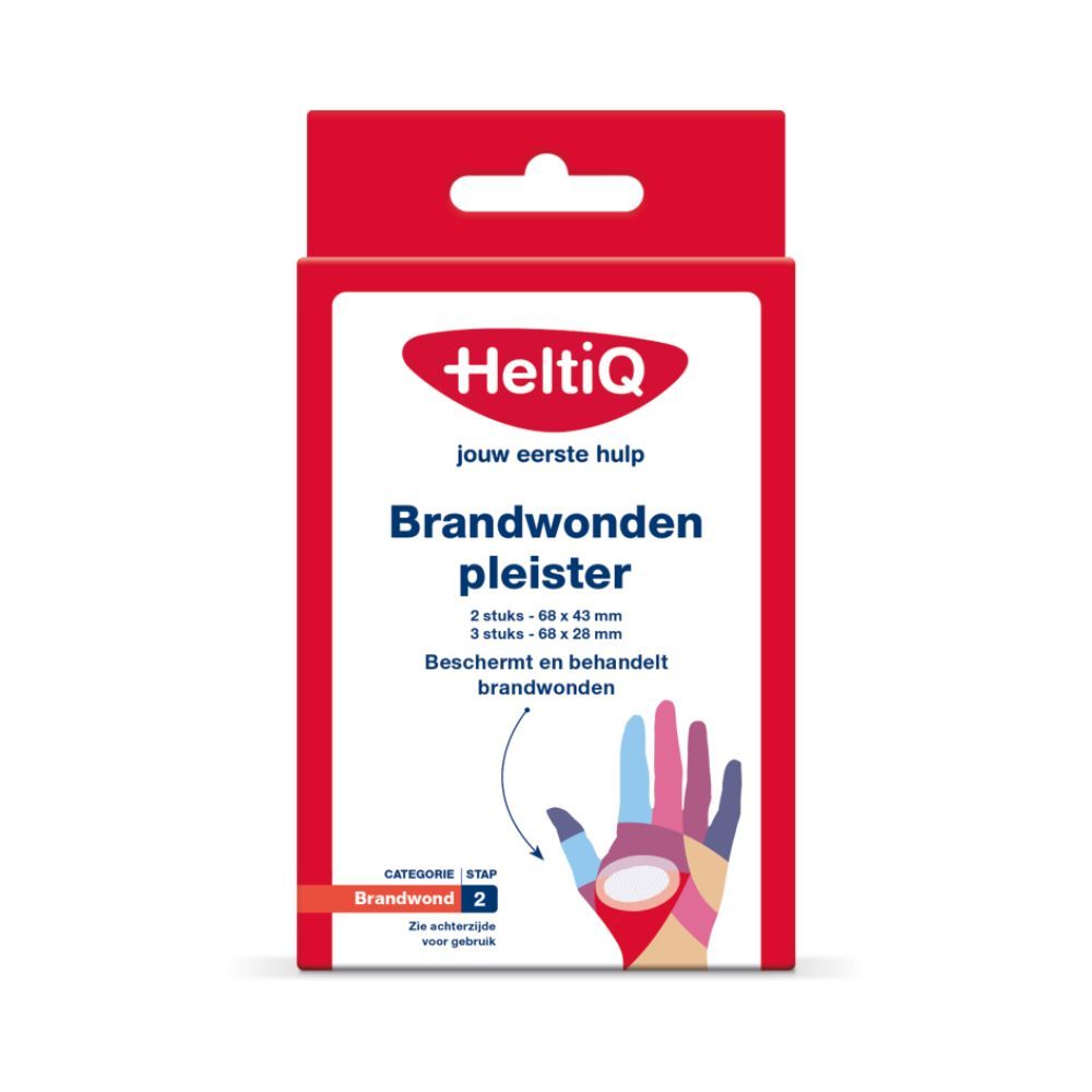 HeltiQ Brandwondenpleister - Directe Verkoeling en Pijnverlichting