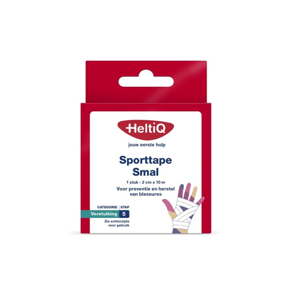 HeltiQ Sporttape Smal 2 cm x 10 m - Ondersteuning voor Vingers en Handen
