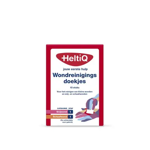 HeltiQ Wondreinigingsdoekjes per 10 stuks - Hygiënische Wondverzorging