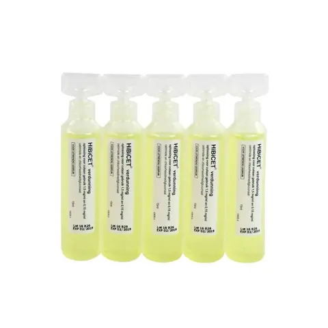 Hibicet Verdunning Ampul 15 ml - Essentiële Huiddesinfectie
