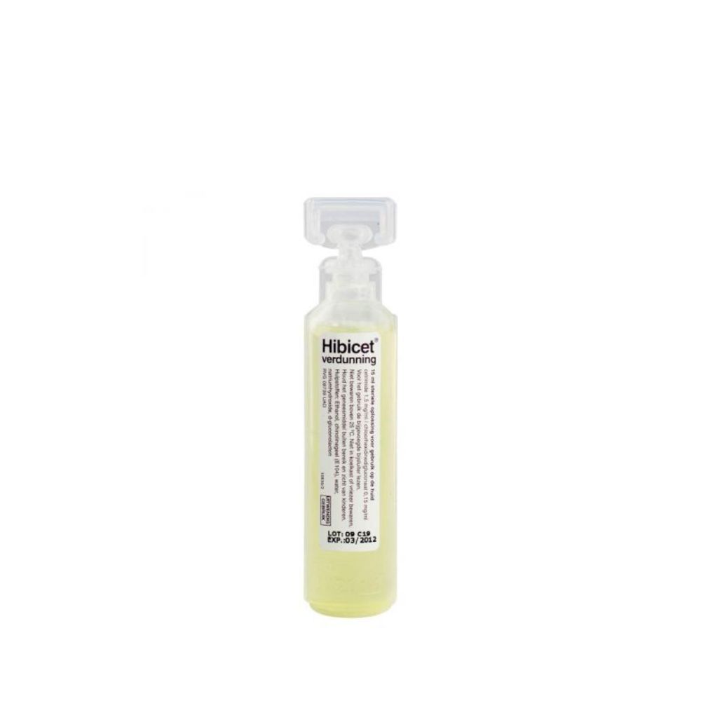 Hibicet Verdunning Ampul 15 ml - Essentiële Huiddesinfectie 2