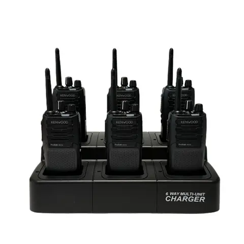 Kenwood TK-3701D Portofoon Set met Multilader (6 stuks)