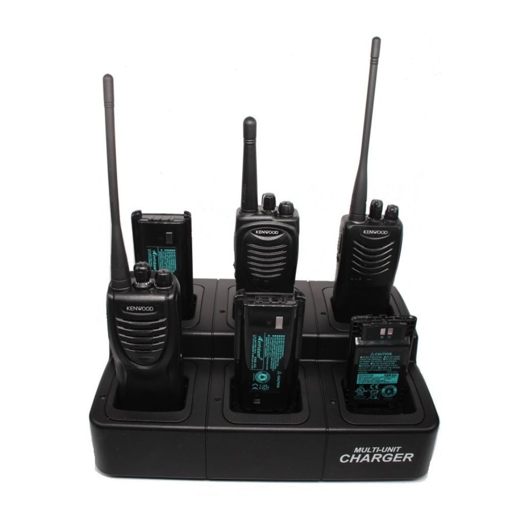 Kenwood TK-3701D Portofoon Set met Multilader (6 stuks) 2