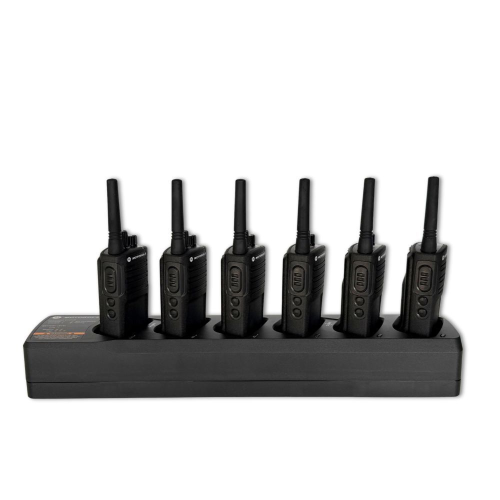 Motorola XT420 Set - 6 Portofoons & Multilader 2