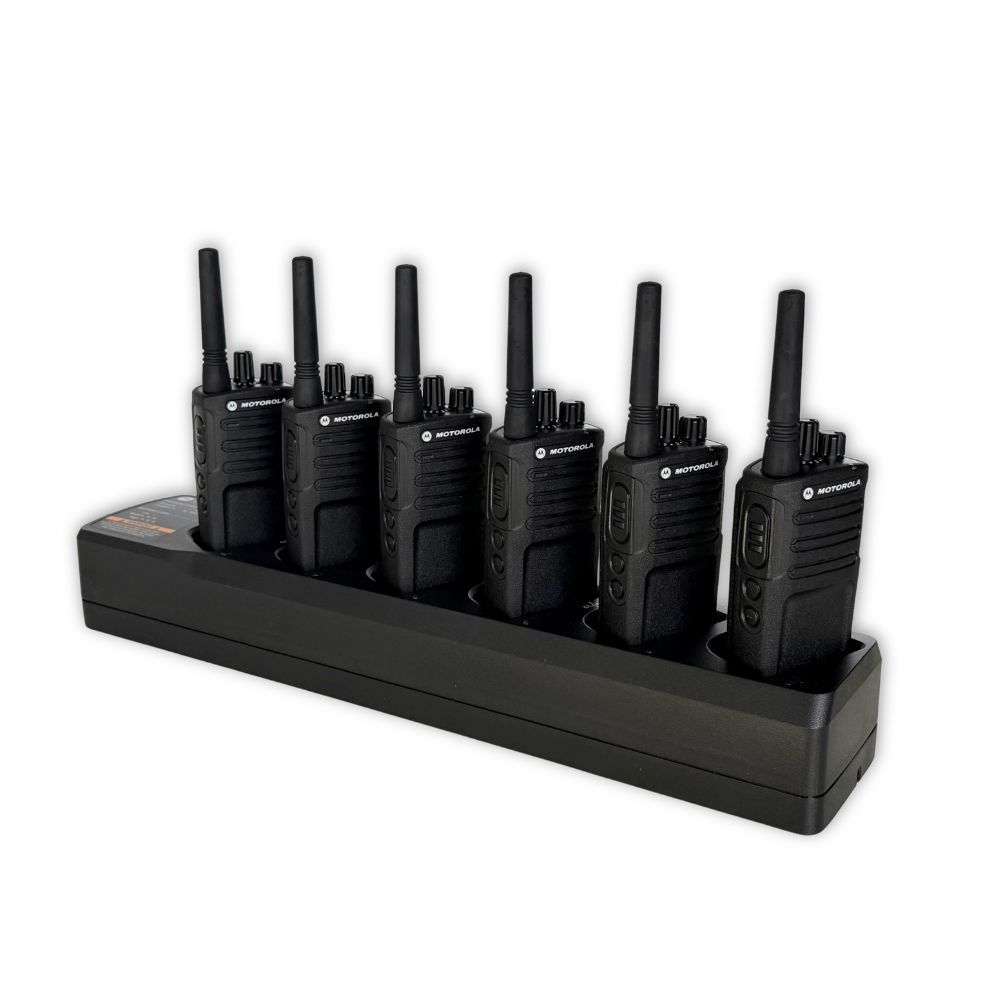 Motorola XT420 Set - 6 Portofoons & Multilader 3