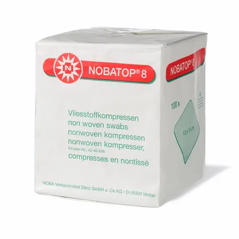 Nobatop 8 Non-woven Kompressen - 100 stuks (Niet Steriel)