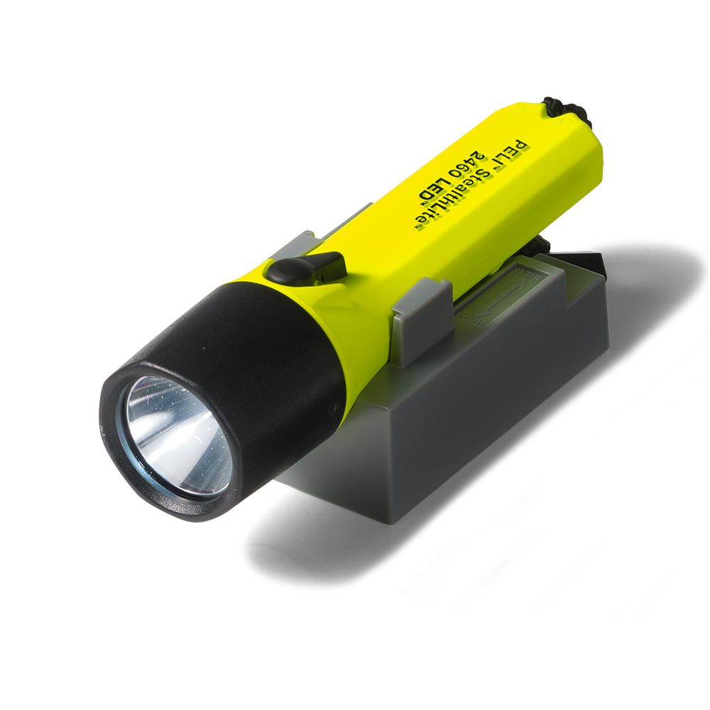 Peli StealthLite 2460 LED Zaklamp - Opvallend Geel, Robuust & Waterdicht