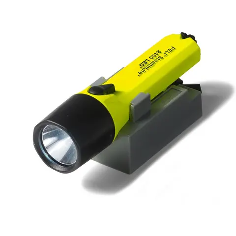 Peli StealthLite 2460 LED Zaklamp - Opvallend Geel, Robuust & Waterdicht