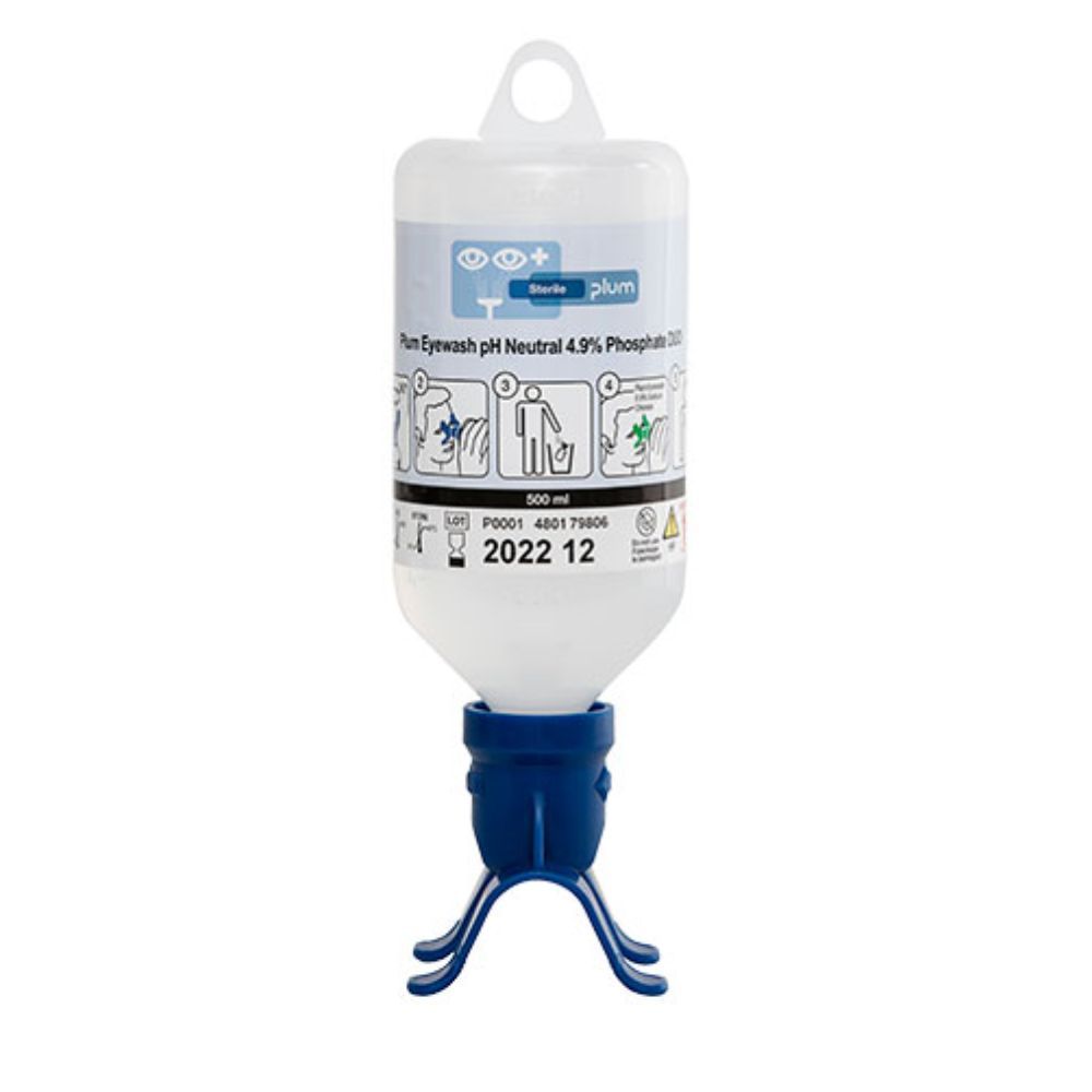 Plum Duo Oogdouche 500 ml pH Neutraal - Directe Neutralisatie bij Chemische Blootstelling