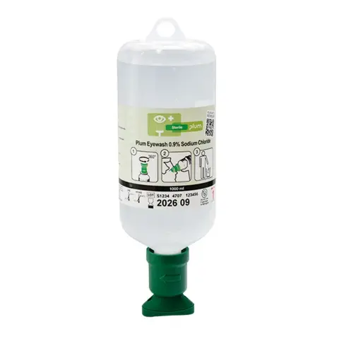 Plum Oogdouche 1000 ml 0.9% Sodium Chloride - Snelle en Effectieve Spoeling