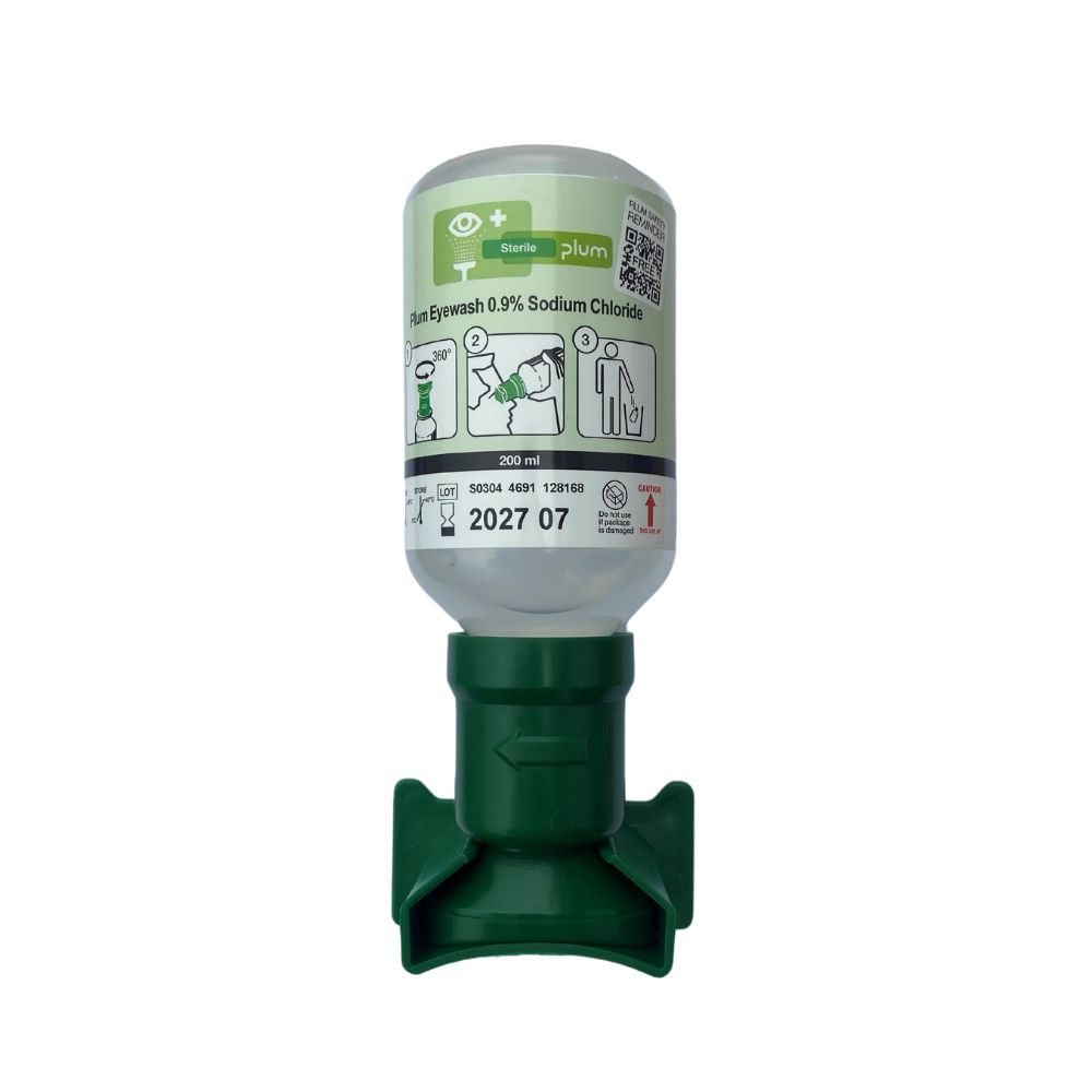 Plum Wandhouder Groen voor Oogspoelflessen 2