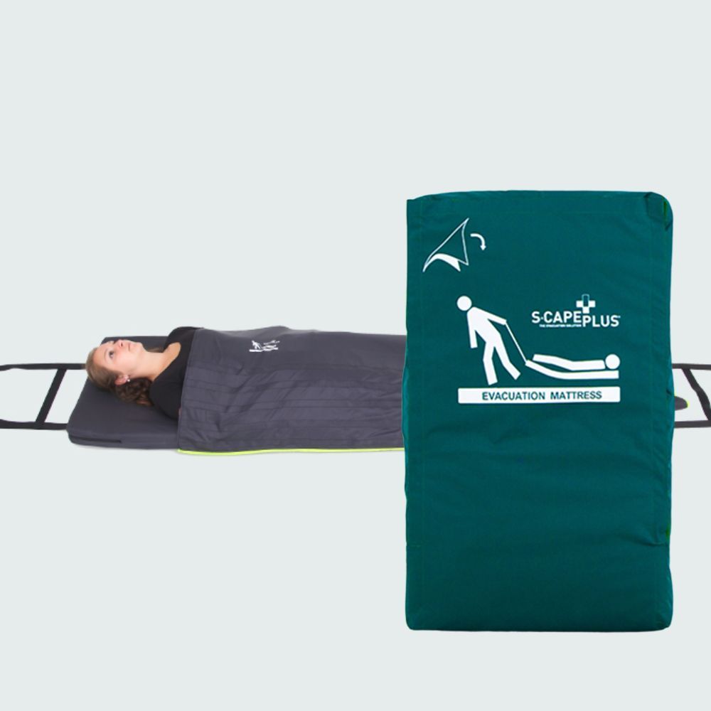 S-CAPEPLUS Evacuatiematras met Wall Cover & Pictogram - Snelle en Veilige Evacuatie