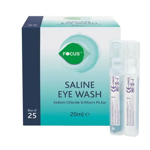 Saline Oogspoelampullen 25 x 20 ml - Directe Verlichting bij Oogirritatie