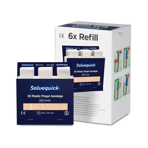 Salvequick Lange Vingerpleister 6096 Navulling - Essentieel voor Elk Bedrijf