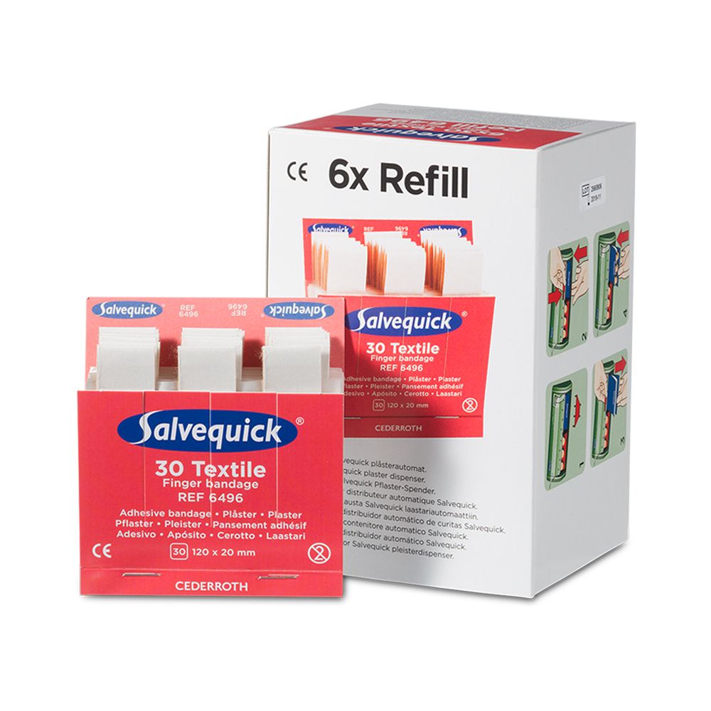 Salvequick Lange Vingerpleisters 6496 Navulling - 30 Stuks
