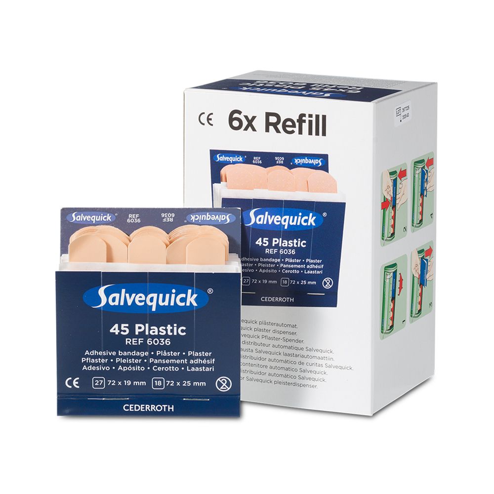 Salvequick Plastic Pleisters 6036 Navulling - Water- en Vuilafstotend