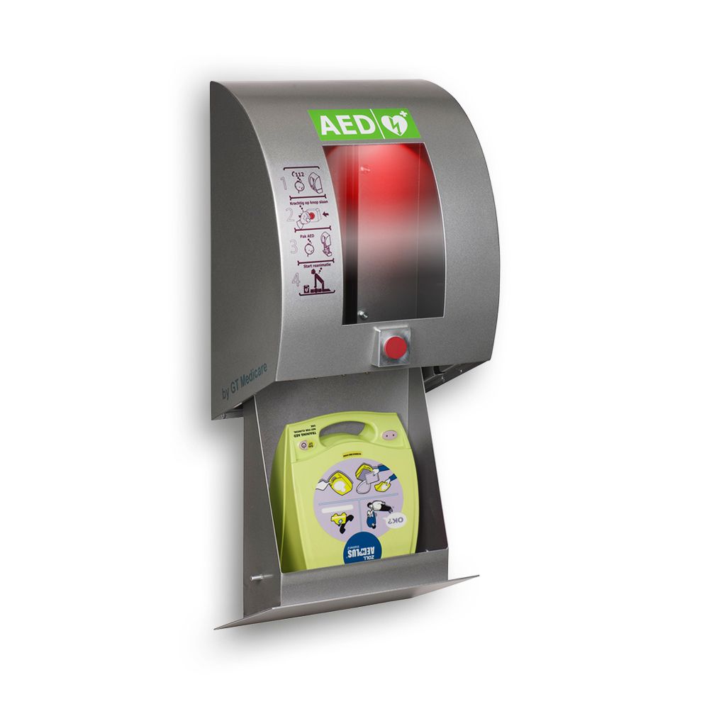 Sixcase AED BuitenKast SC 1330 met Noodknop en Klimaatbeheersing 2