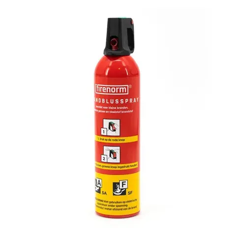 Spray Brandblusser 750 ml Fluorvrij - Compacte en Voordelige Blusoplossing