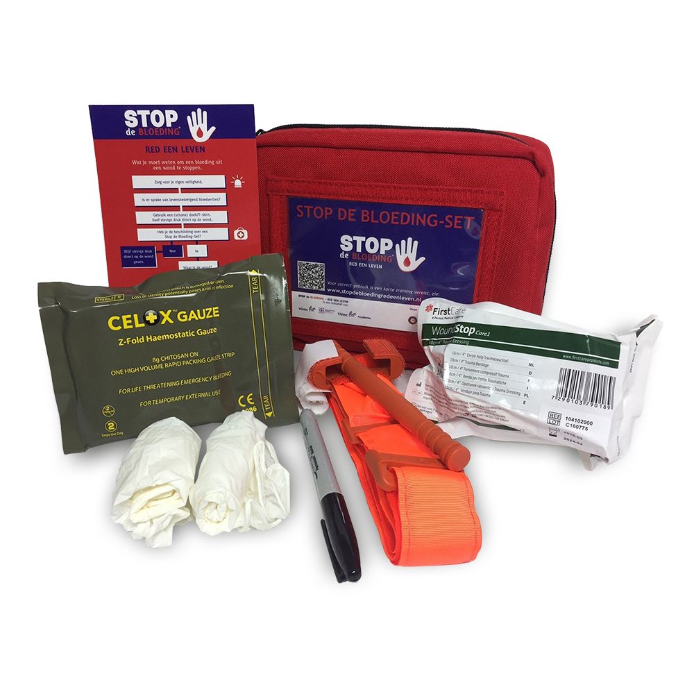 Stop de Bloeding-set Plus met CAT Tourniquet - Red Levens