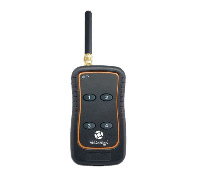 SmartCall 4-knops transmitter: Draadloze Communicatie tot 500 Meter
