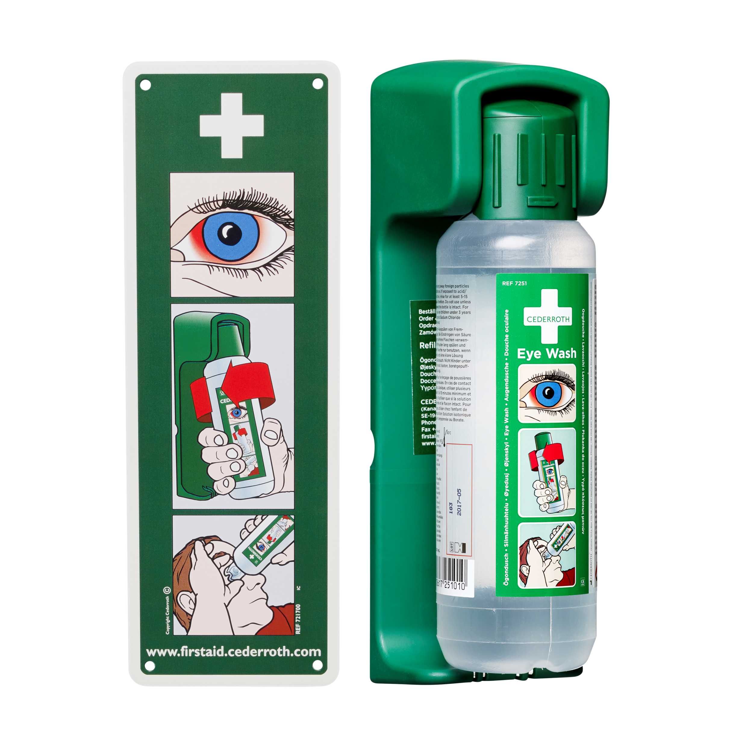 Cederroth Wandhouder voor Oogdouche 500ml - Snel en Steriel Gebruik 2